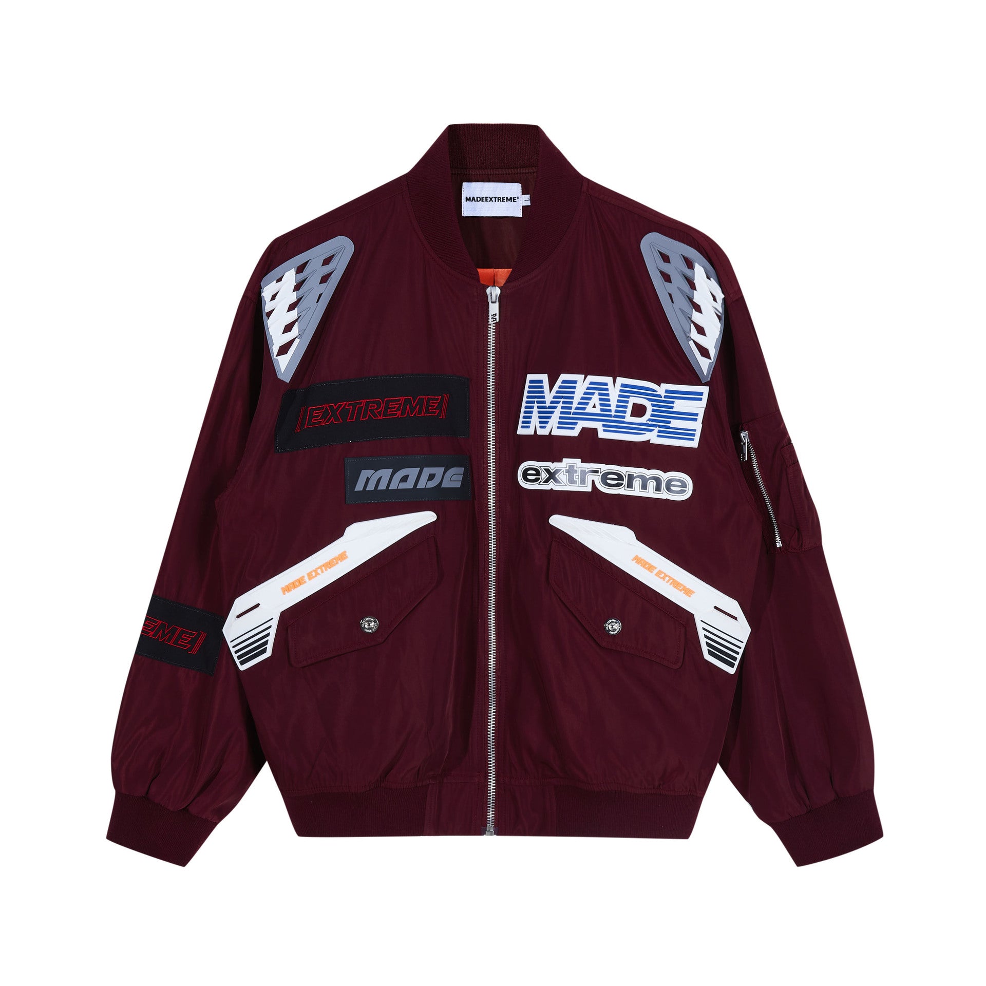 Men's And Women's Autumn And Winter High Street Retro Short Racing Suit Baseball Jacket