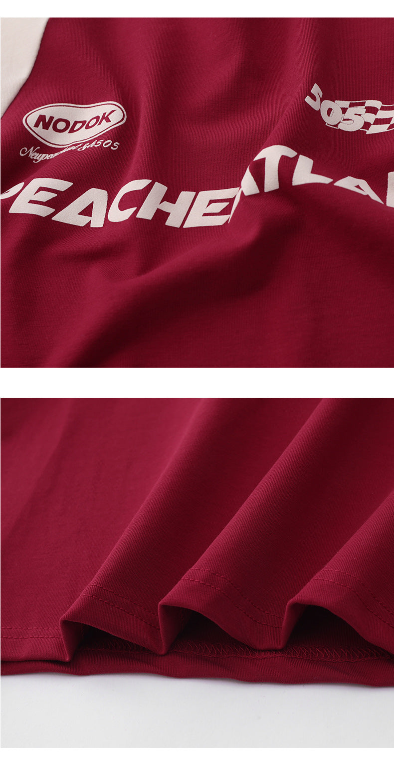 Women's Hot Girl Round Neck T-shirt Short