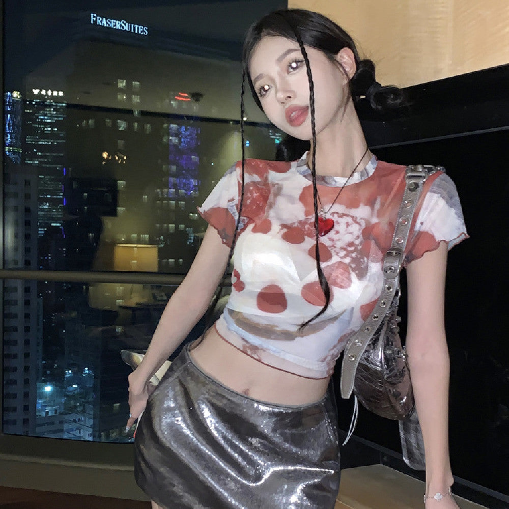 Summer Slim-fit Short Hot Girl Top