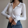 Slimming Coat Pits Buttoned Sexy Sweater