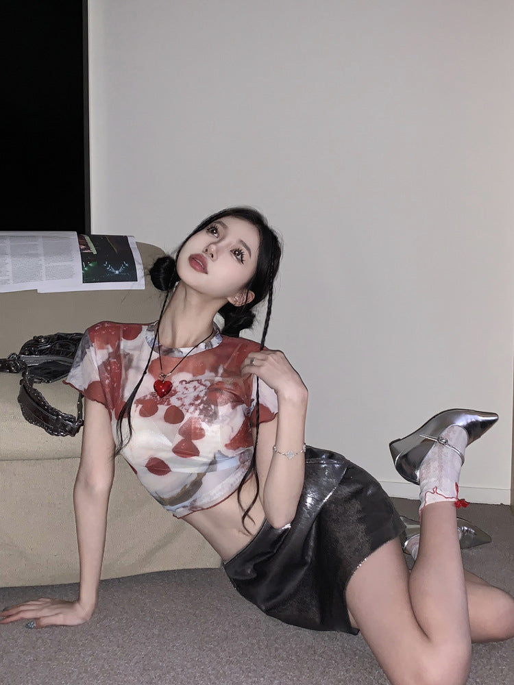 Summer Slim-fit Short Hot Girl Top